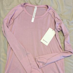 lululemon athletica Women's Pink Long Sleeve Top